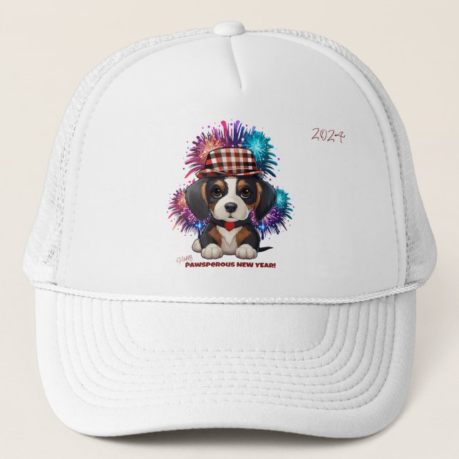 Year of Woofs! Trucker Hat (Front)