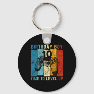 Year Old Birthday Boy 10 Time To Level Up 10th Bir Key Ring