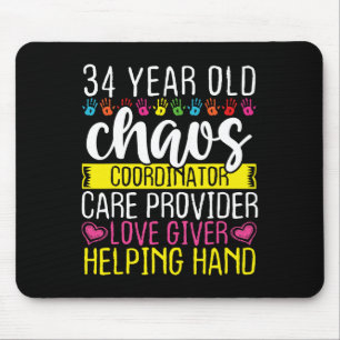 &#  Year Old Childcare Teacher &#  Birthday Dayc Mouse Pad