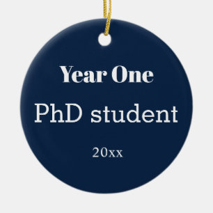 Year PhD Student Ceramic Tree Decoration