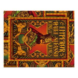 Year Rastafari Selassie Rasta Reggae Africa Roots Poster