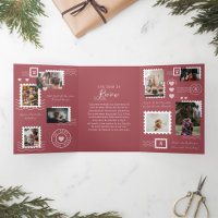 Year Review Family Photos Postage Stamp Collage