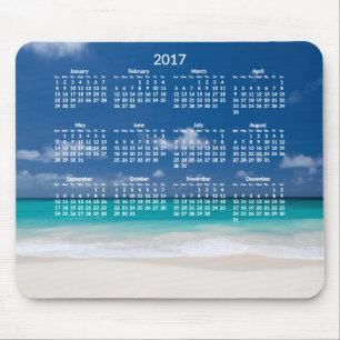 Yearly Beach Calendar 2017 Mousepads Add Photo