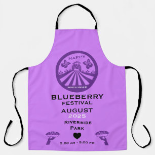 Yearly Blueberry  Festival Promotion Apron