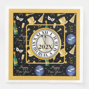 Yearly Happy New Year  Napkin