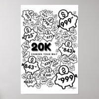 Yearly savings tracker - save $20,000 in 52 weeks