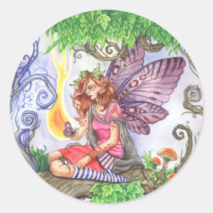 Yearning Colourful Fairy Sticker