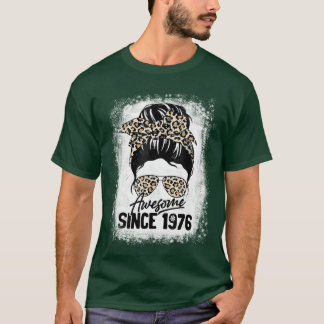 Years Old Awesome Since 1976 Leopard th Birthday b T-Shirt