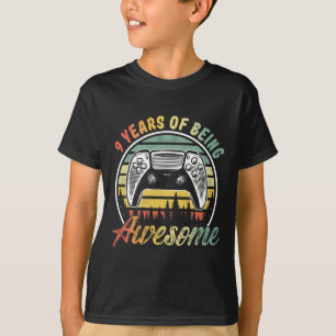 Years Old Boy Birthday Being Awesome Video Game  T-Shirt