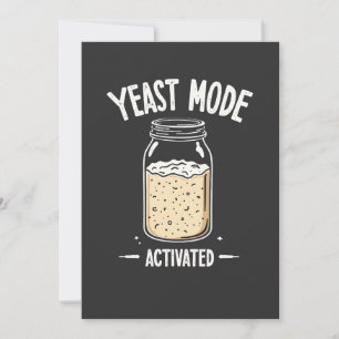 Yeast Mode Activated Baking Cooking Chef Invitation