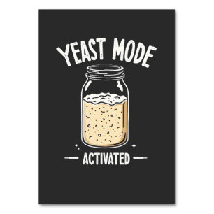 Yeast Mode Activated Baking Cooking Chef  Table Number