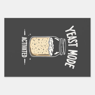 Yeast Mode Activated Baking Cooking Chef  Wrapping Paper Sheet