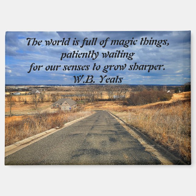 Yeats Quote Magnet (Front)