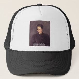 Yeats "Think Wise" Wisdom Quote Gifts & Cards Trucker Hat