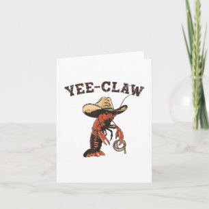 Yee Claw Crawfish Cajun Seafood Festival  Card