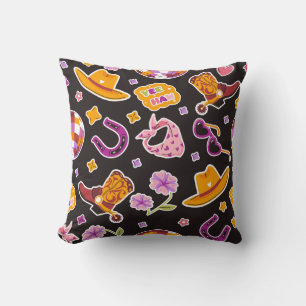 Yee Haw Cowboy Boots Hat Deco Cushion