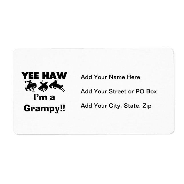 Yee Haw I'm a Grampy T-shirts and Gifts (Front)