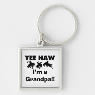 Yee Haw I'm a Grandpa T-shirts and Gifts Key Ring