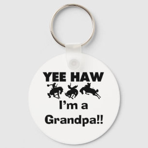 Yee Haw I'm a Grandpa T-shirts and Gifts Key Ring
