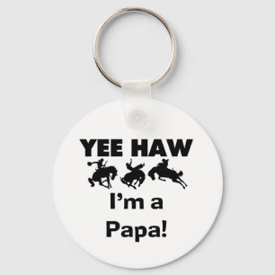 Yee Haw I'm a Papa T-shirts and GIfts Key Ring