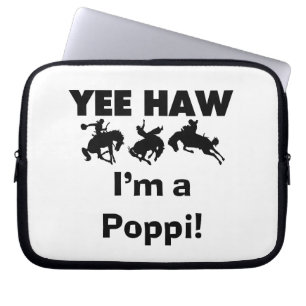 Yee Haw I'm a Poppi T-shirts and Gifts Laptop Sleeve