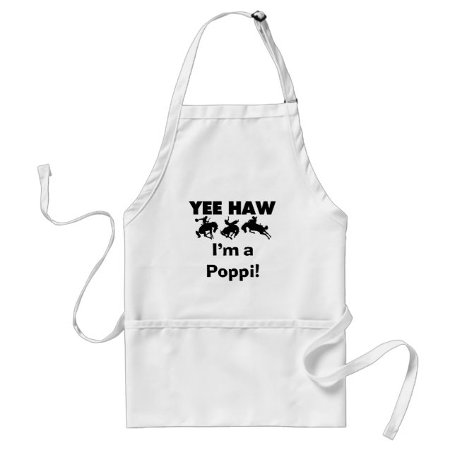 Yee Haw I'm a Poppi T-shirts and Gifts Standard Apron (Front)