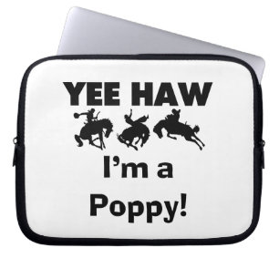 Yee Haw I'm a Poppy T-shirts and Gifts Laptop Sleeve