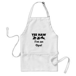 Yee Haw I'm an Opa T-shirts and Gifts Standard Apron