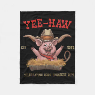 Yee Haw Vbs 2025 Animal Farm Vacation Bible School Fleece Blanket
