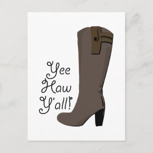 Yee Haw Y'all Postcard