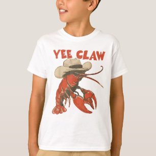 Yeeclaw Western Cowboy Crawfish Boil Summer T-Shirt