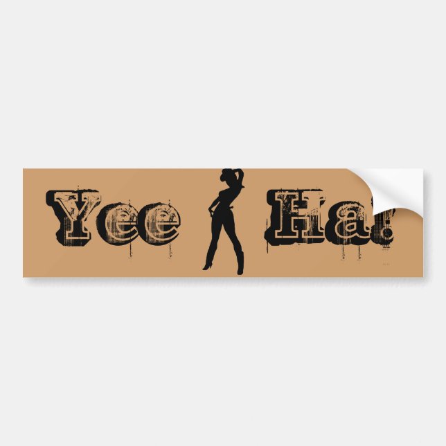 Yeeha! Bumper Sticker (Front)