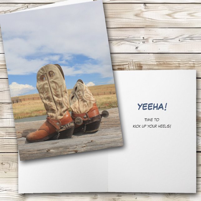 Yeeha! Western Boot Card (Creator Uploaded)