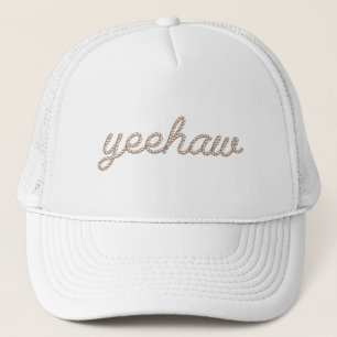 Yeehaw Rope My First Rodeo Birthday Party Trucker Hat
