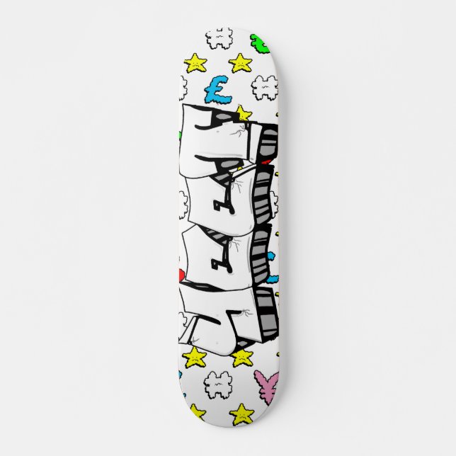 Yeet Graffiti Custom Personalised Skateboard (Front)