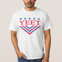 Yeet in US flag's colours