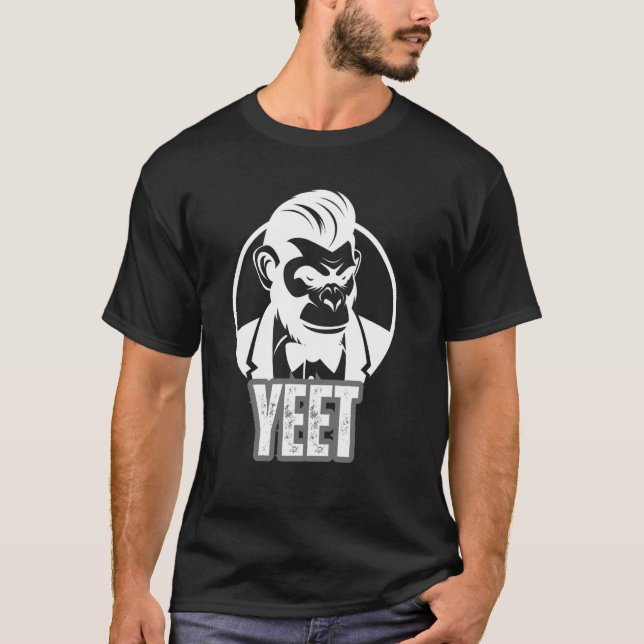 Yeet Meme Humour Sarcastic Funny Saying Joke Yeet T-Shirt (Front)