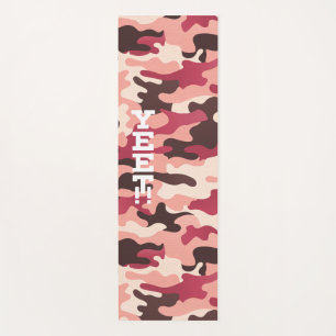 Yeet Pink and Magenta Camouflage Yoga Mat
