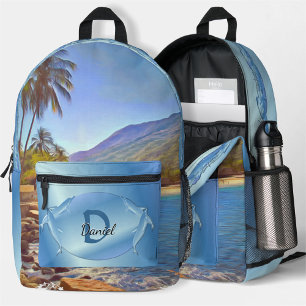 Yelapa Beach 761 Printed Backpack