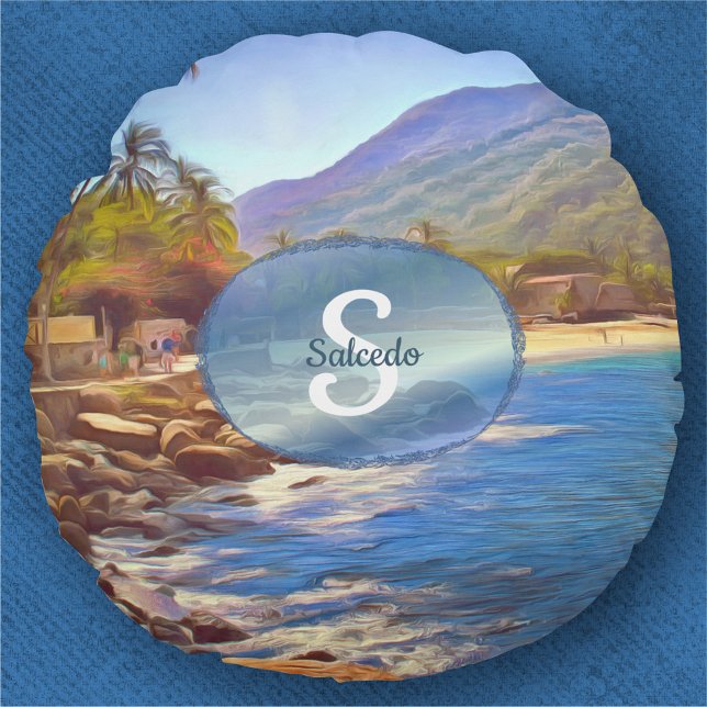 Yelapa Beach 761 Round Cushion (Creator Uploaded)