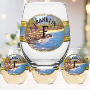 Yelapa Beach 761 Stemless Wine Glass