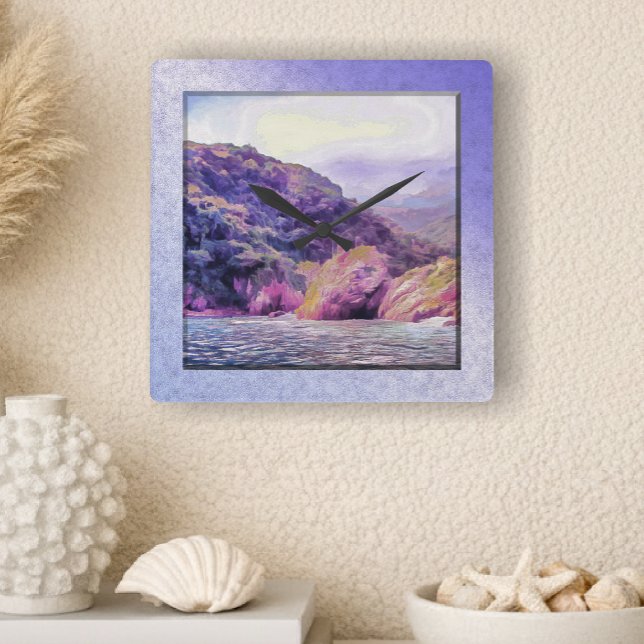 Yelapa Mexico Coastal Fine Art 1620 Square Wall Clock (Creator Uploaded)