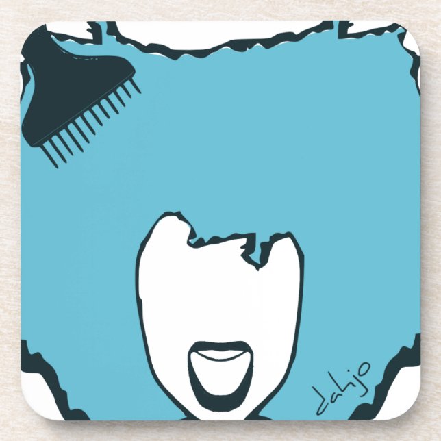 YELL OUT LOUD in BLUE Coaster (Front)