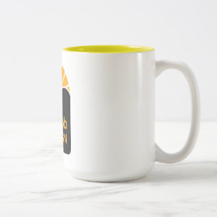 Yellow 15 oz Two-Tone Mug