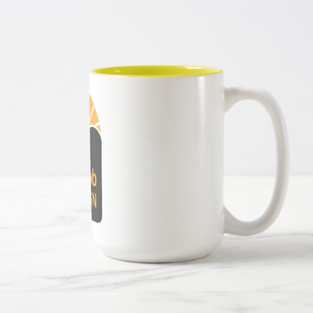 Yellow 15 oz Two-Tone Mug (Right)