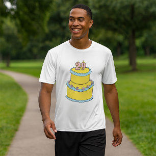 Yellow 29th Birthday Cake with Pink Roses T-Shirt