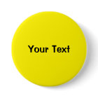 Yellow 2 1/4" Custom Text Button Template