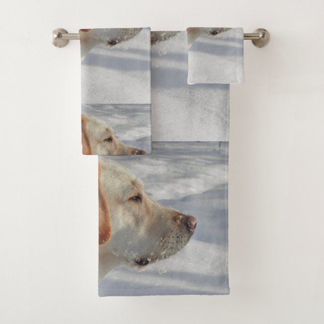yellow 4 lab bath towel set (Insitu)