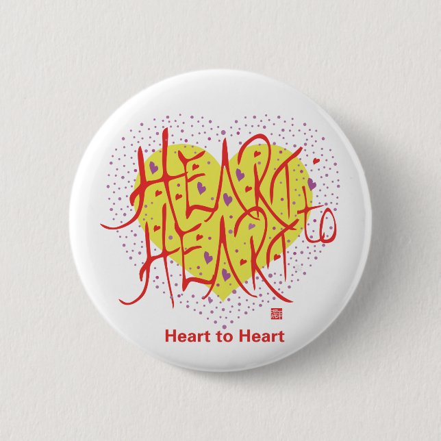 Yellow 6 Cm Round Badge (Front)