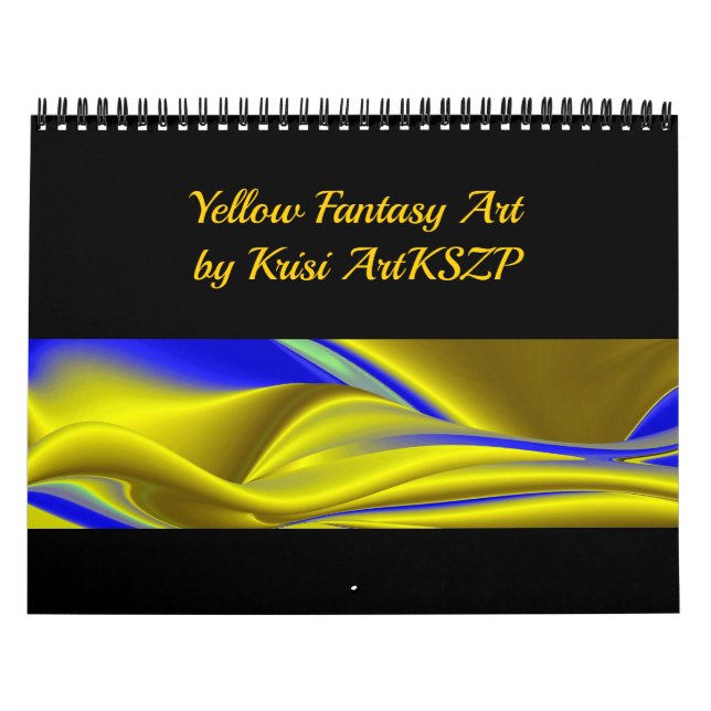 Yellow abstract Fantasy 3D Art Calendar (Cover)